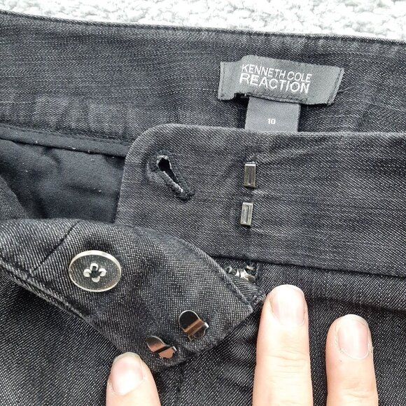 Kenneth Cole Reaction Women's Black Slate Dress Pants Size 10 30" Inseam - Picture 7 of 10